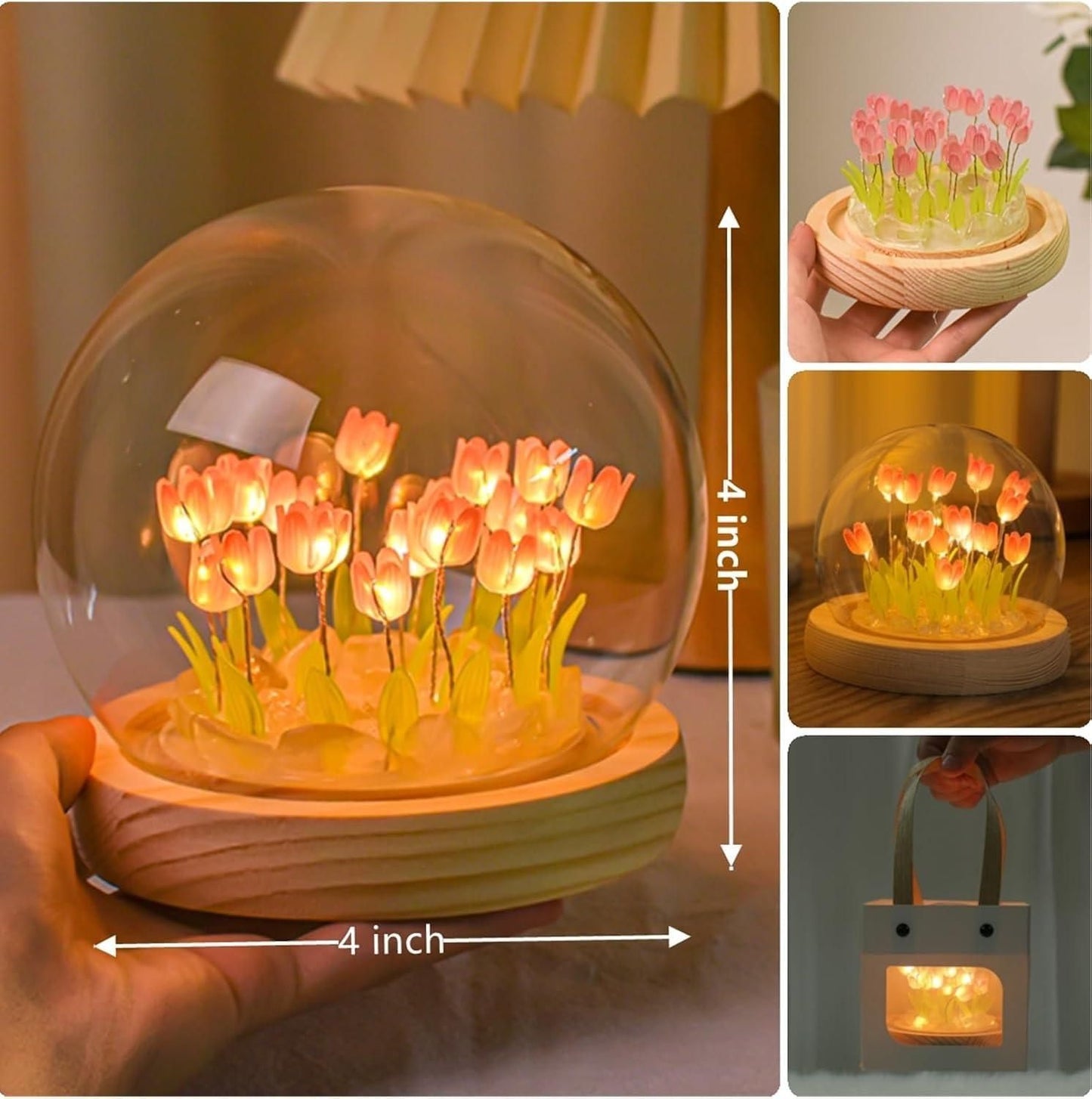 🌷 Round Tulip Light – Add a Soft Glow to Any Space